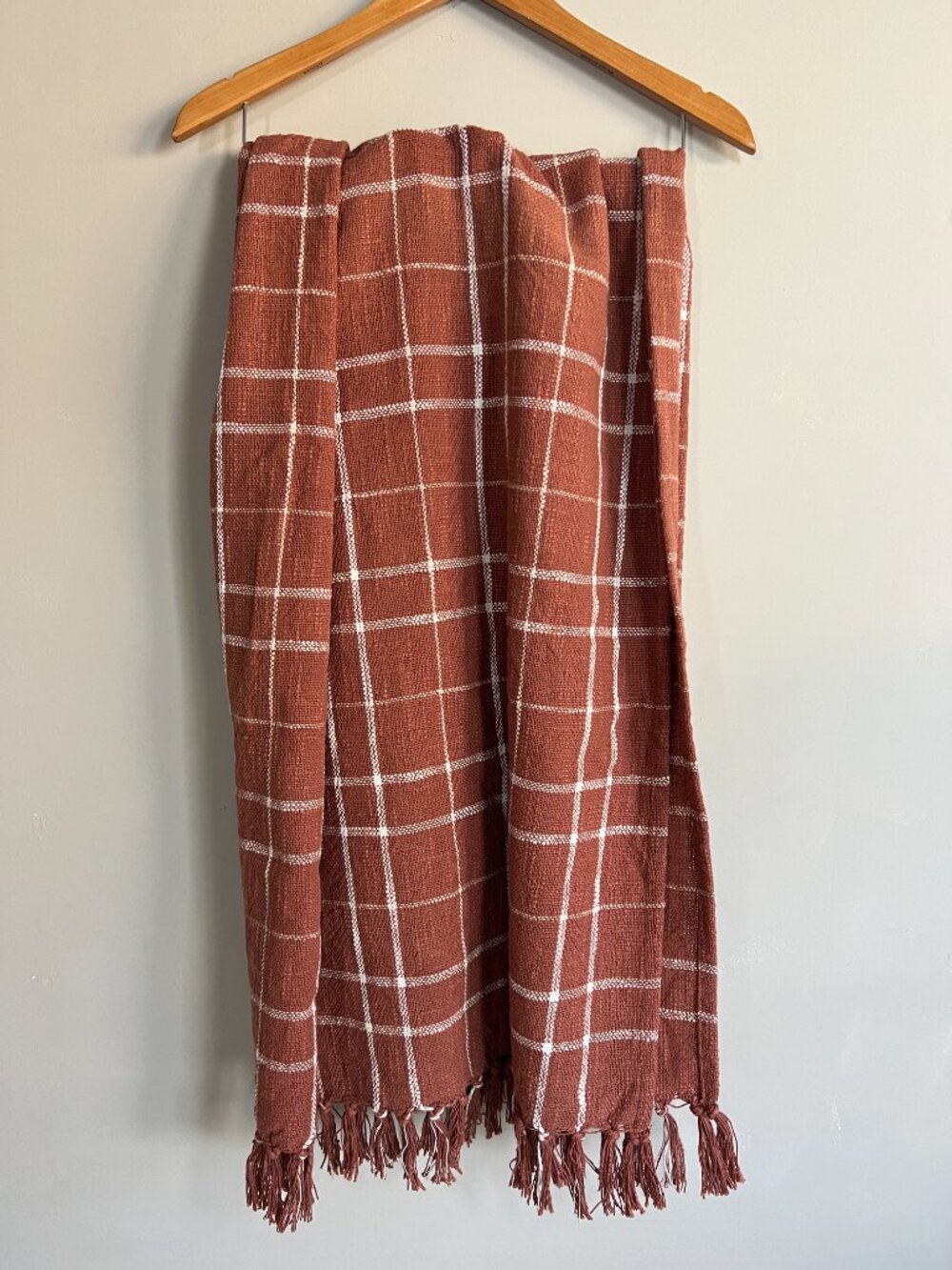 Little Korboose Woven Cottage Farmhouse Cotton Boho Minimalist Throw Blanket
